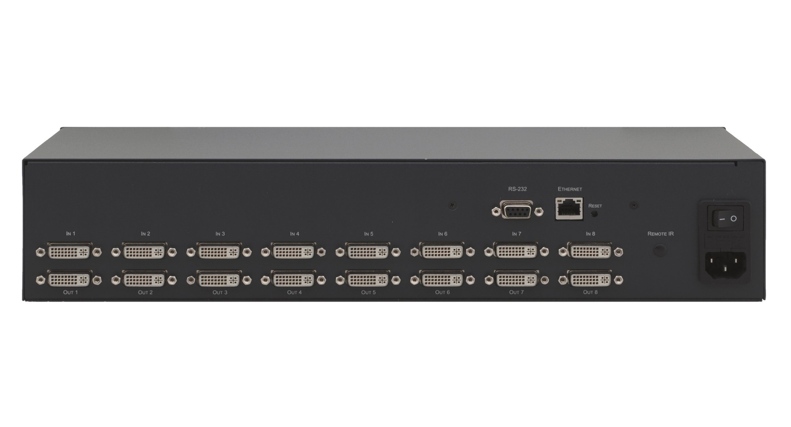 8×8 DVIマトリックススイッチャー 8×8 DVIマトリックススイッチャー MX8x8DVI-HDCP-Pro LIGHTWARE